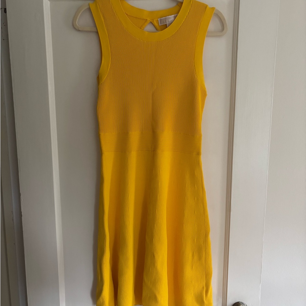 Michael Kors Yellow Knit Dress
